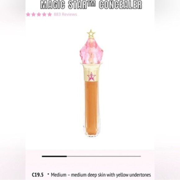 Jeffree Star Magic Star Liquid Concealer In C19.5 Full Size NIB - Picture 2 of 4
